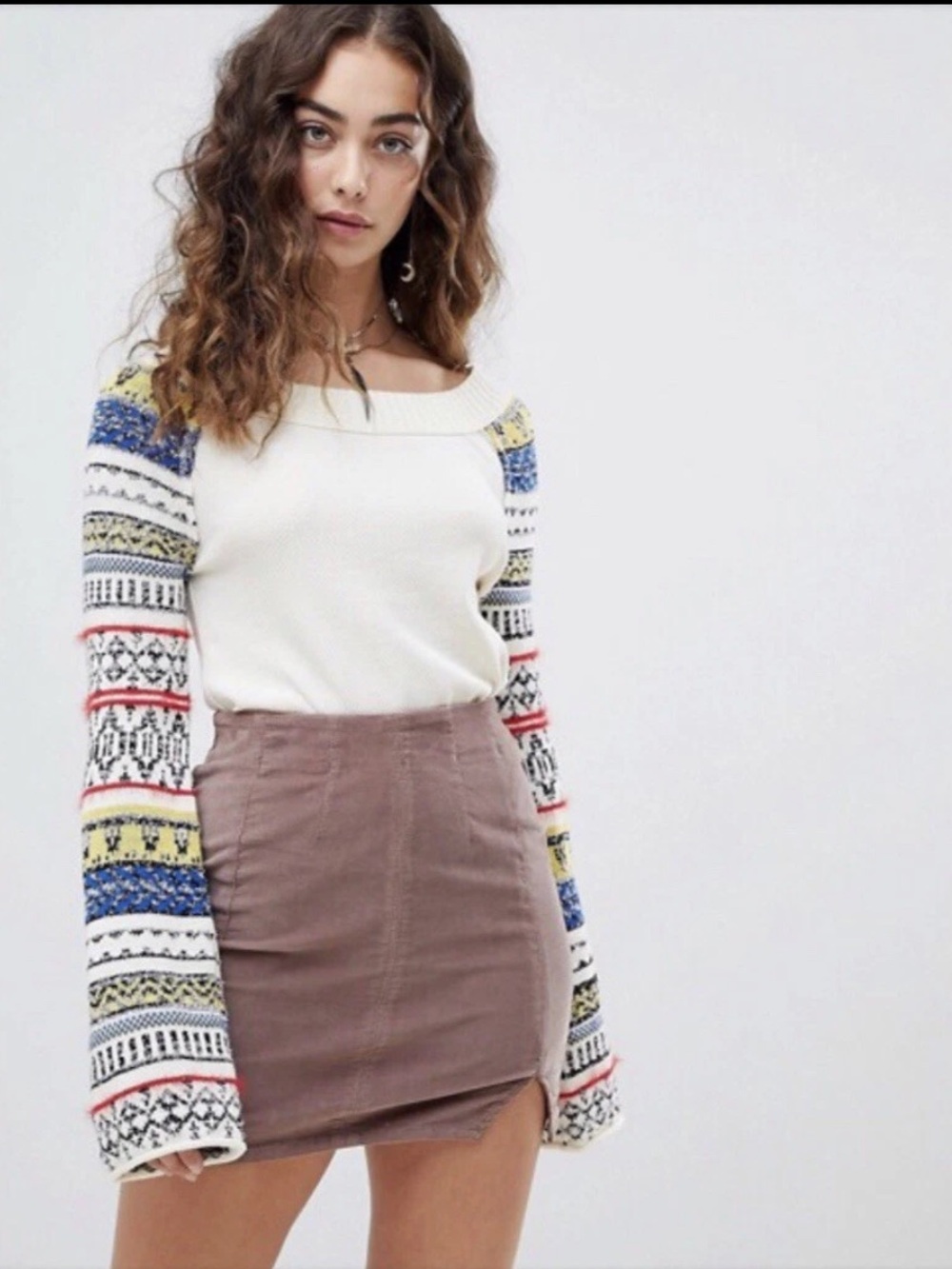 NWOT Free People Fairground Thermal Top XS